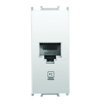 Priza calculator Panasonic, cat5, modular, 1m, Alb Priza calculator Panasonic, cat5, modular, 1m, Alb