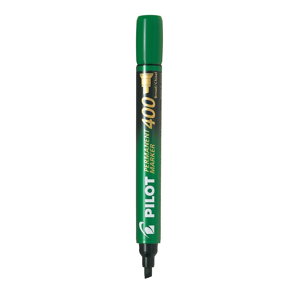 Marker permanent Pilot 400, varf tesit, verde