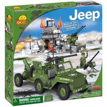 Set de construit Cobi Jeep pentru traseu montan, 300 piese Set de construit Cobi Jeep pentru traseu montan, 300 piese