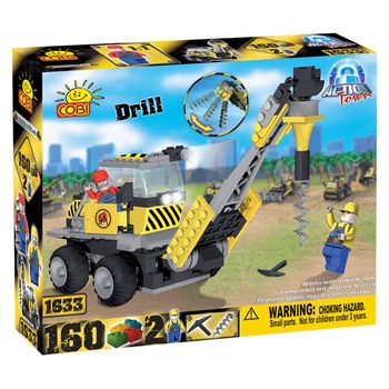 Set de construit Cobi Utilaj pentru forat, 160 piese Set de construit Cobi Utilaj pentru forat, 160 piese