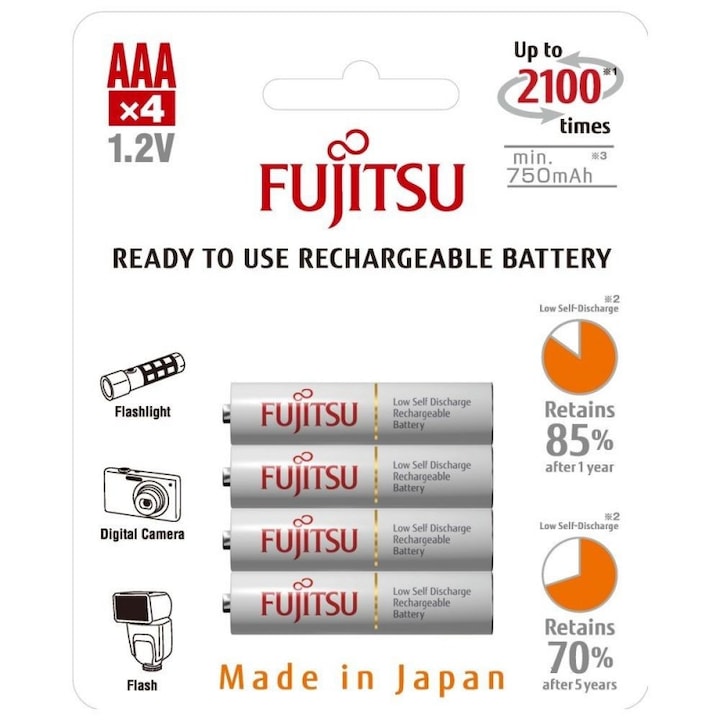 Акумулаторни батерии Fujitsu HR-4UTCEX (4B) - 4 броя в блистер