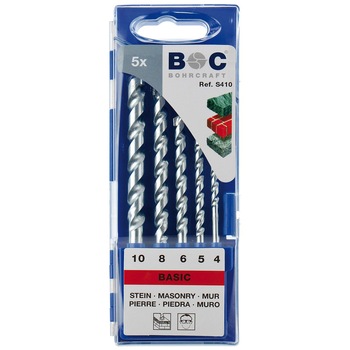 Trusa burghie Bohrcraft pentru zidarie, 4-10, 5 piese Trusa burghie Bohrcraft pentru zidarie, 4-10, 5 piese