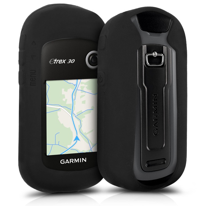 Garmin eTrex 201x/eTrex 209x/eTrex 309x GPS tok, Kwmobile, Fekete, Szilikon, 43608.01