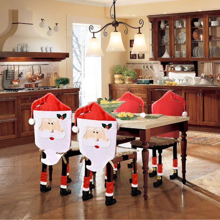 Decoratiuni pentru scaune, Mos Craciun, 58736A Family Christmas