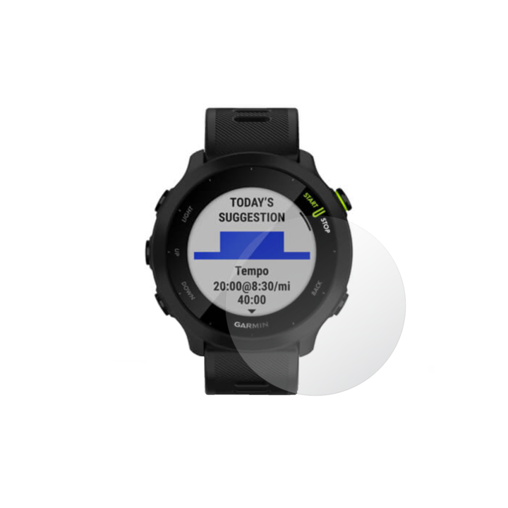 Set 2X Folie Protectie Ecran iSkinz pentru Garmin Forerunner 55, Invisible Skinz UHD AutoRegeneranta, Siliconica Adeziva si Flexibila