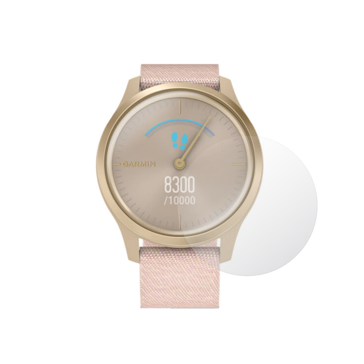 Set 4X Folie Protectie Ecran iSkinz pentru Garmin Vivomove Style, Invisible Skinz HD, Siliconica Ultra-Clear cu Acoperire Totala, Adeziva si Flexibila