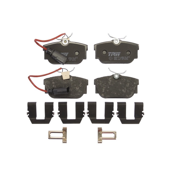 4db hátsó fékbetét készlet Ford Galaxy I, Seat Alhambra, VW Shanon, VW Transporter IV 1.8-2.8 1990.07-2010.03.