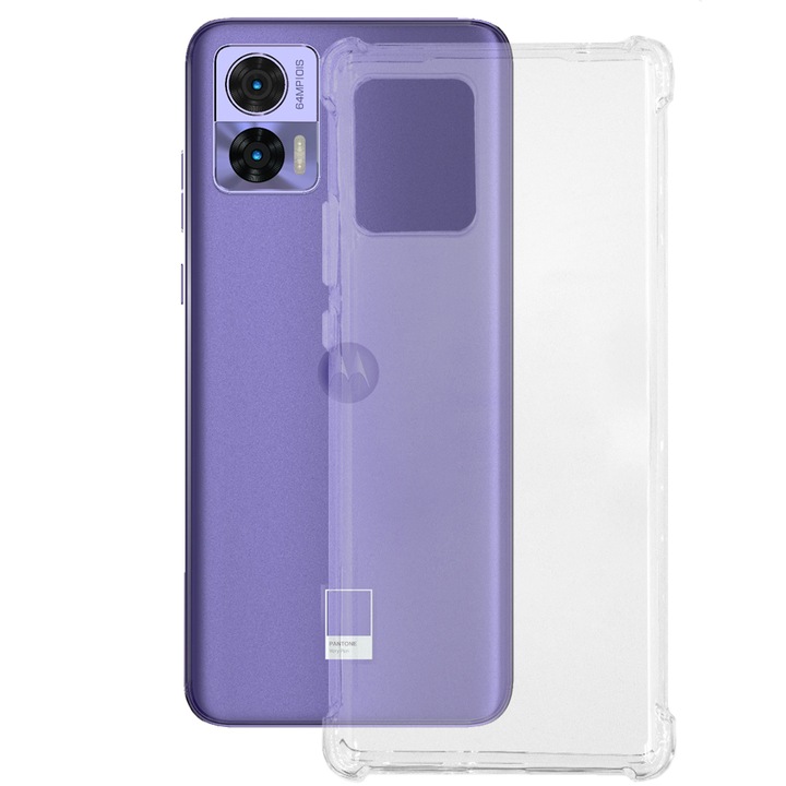 Husa AntiShock SILKASE pentru Motorola Edge 30 Neo, silicon transparent