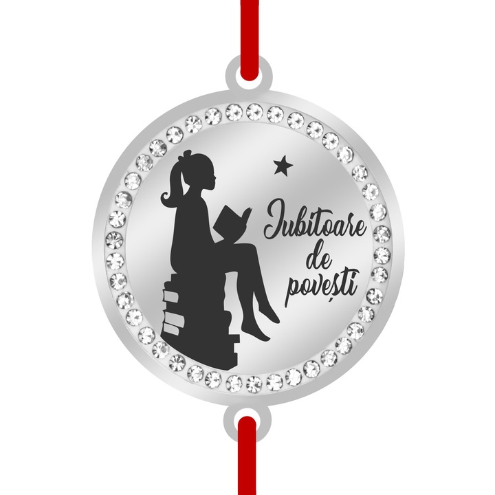 Bratara Inox Banut Pietre Iubitoare de Povesti Argintiu