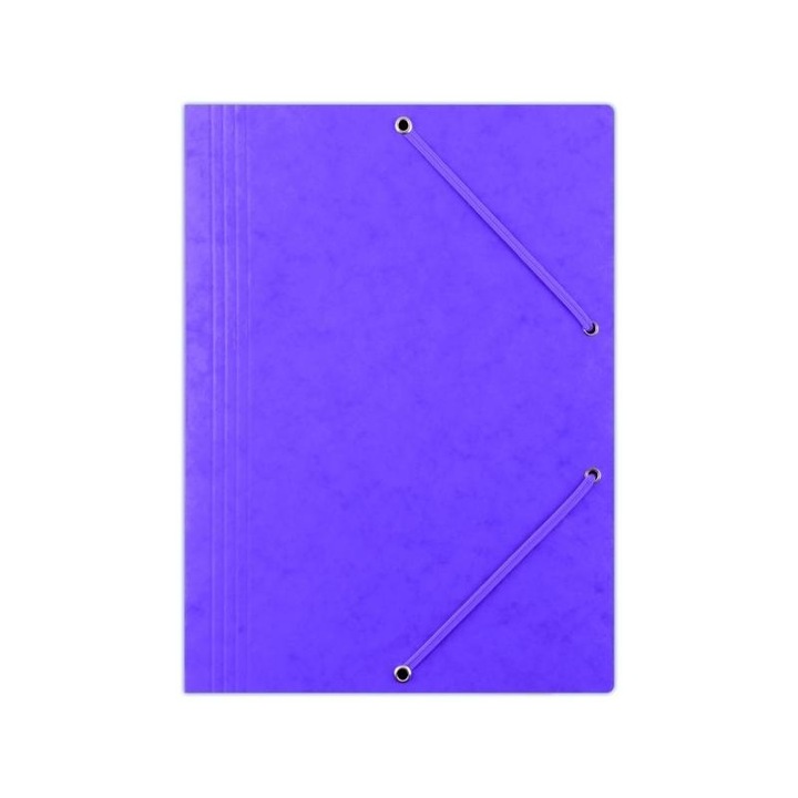 Dosar din plastic cu banda elastica, Donau, A4, 235 x 319 mm, Violet