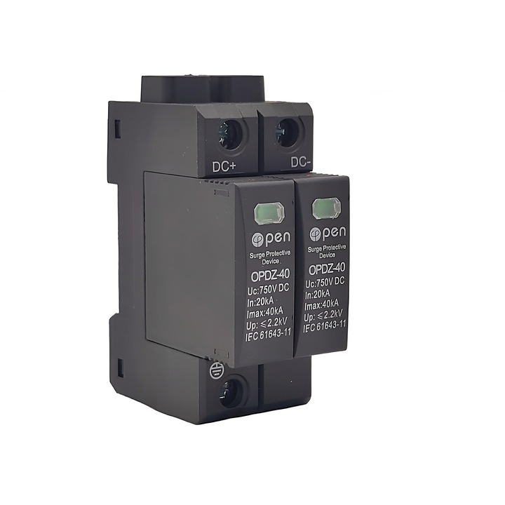 Descarcator Supratensiune, 750 VDC, SPD, Descarcator Panouri Fotovoltaice, Arestor, OPEN