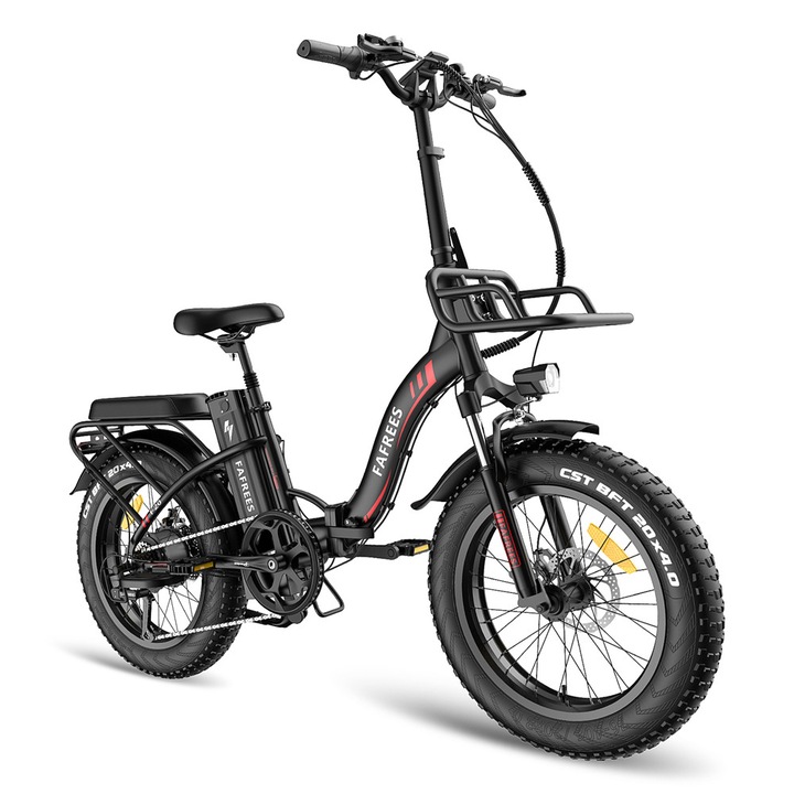 Bicicleta electrica, Fafrees F20 MAX, Motor 500W, Baterie Samsung 22.5Ah, 20"*4.0", Cos, 25KM/H, 140KM, Negru
