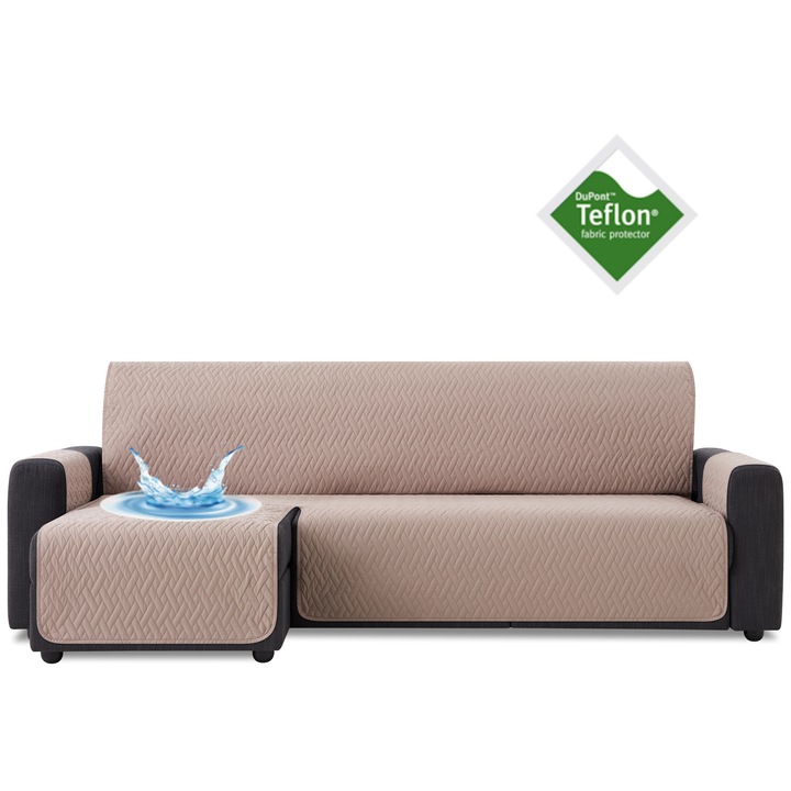 Ъглов протектор 200см ляв водоустойчив тефлон пясъчно бежов