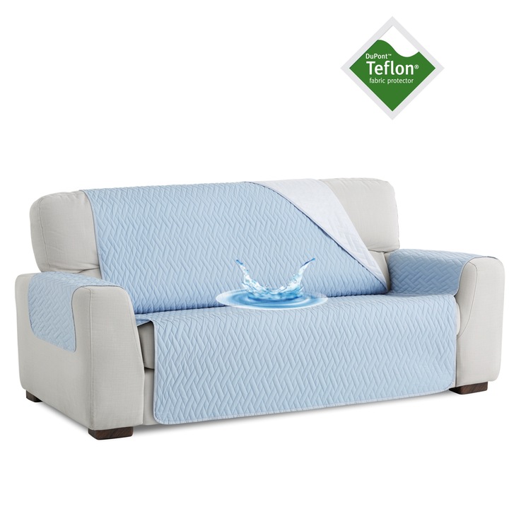 Протектор за диван, седалки 2 PLUS, син