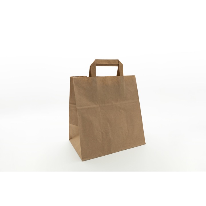 Sacosa Natur cu maner rasucit, Publiserv, 26 x17x26 cm