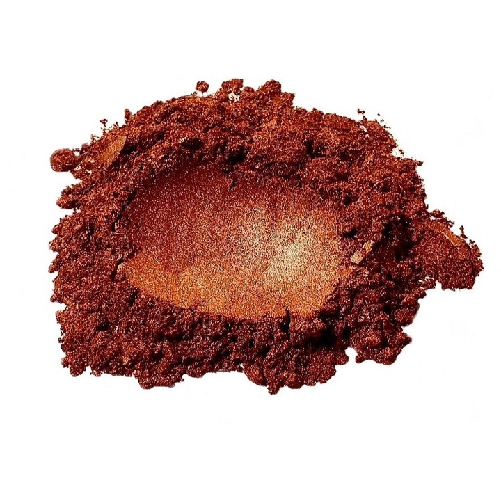 Pigment perlescent premium 35gr red brown, art line DEVE, colorant pulbere metalizata rosu maroniu pentru rasina epoxidica, lac sau vopsea decorativa