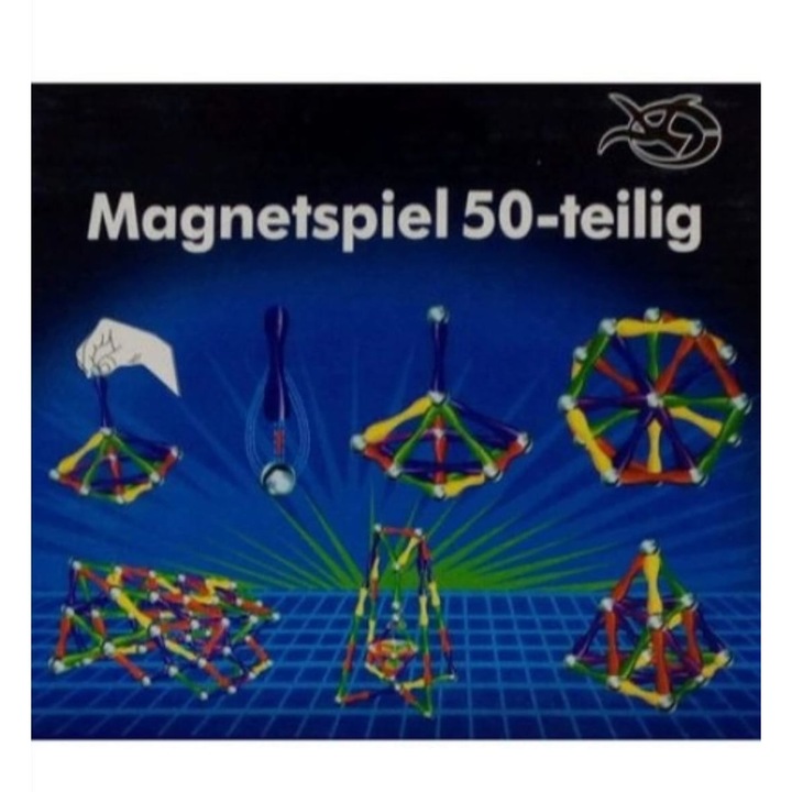 Joc de Constructie Magnetic 50 Piese