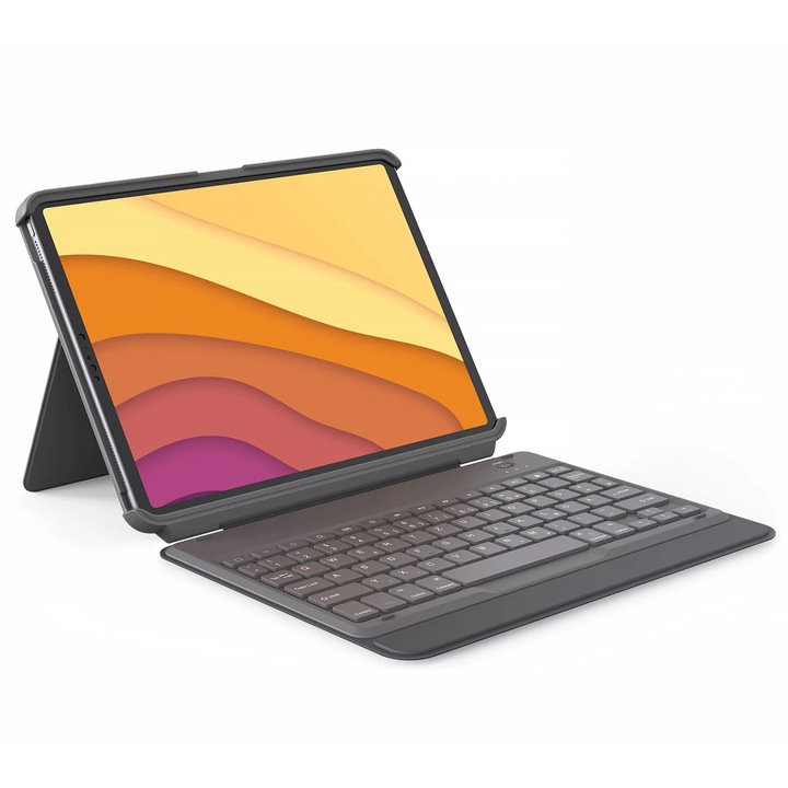 Husa cu tastatura Inateck pentru iPad de 10,2 inchi 2021 9th /2020 8th/2019 7th, iPad Air de 10,9 inchi 4th,5th 2022/2020 si ipad Pro 11