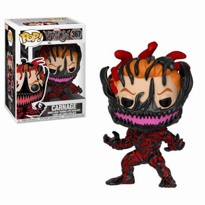 Figurina Marvel - Carnage, Funko POP, 10cm, +3 ani, Multicolor