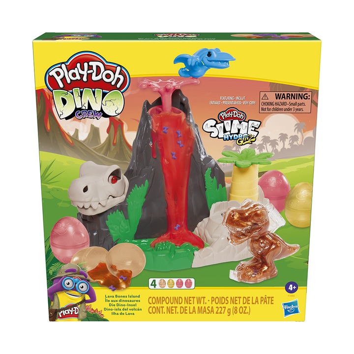 Set de joaca Hasbro Play-Doh Dino Crew, 4+ ani, Multicolor