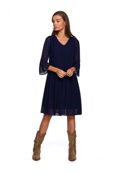 Бохо рокля, Style, полиестер, тъмносин, Тъмносин