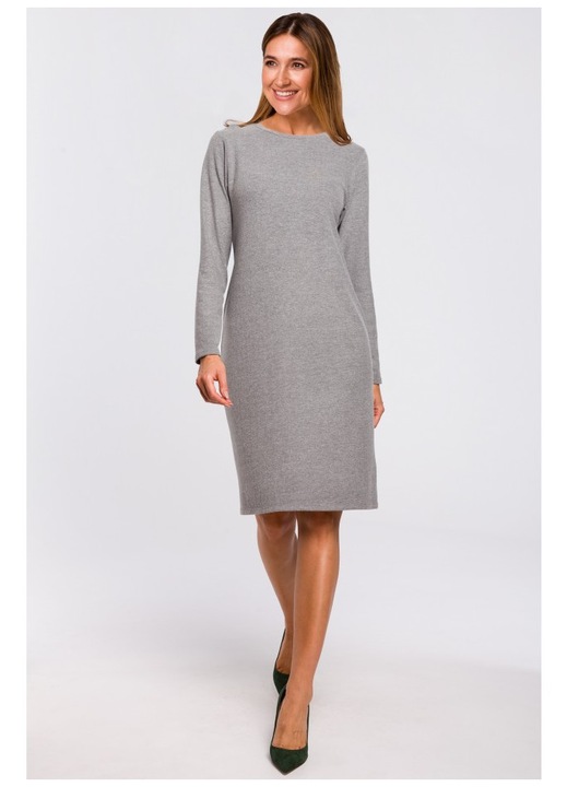 Rochie pulover, Style, Bumbac/Elastan, Gri