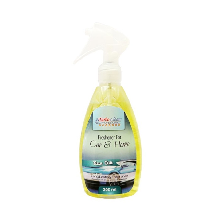Odorizant camera si textile Turbo Clean 200 ml New Car pe baza de alcool
