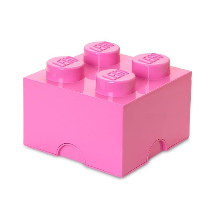 Cutie depozitare LEGO 2x2 roz