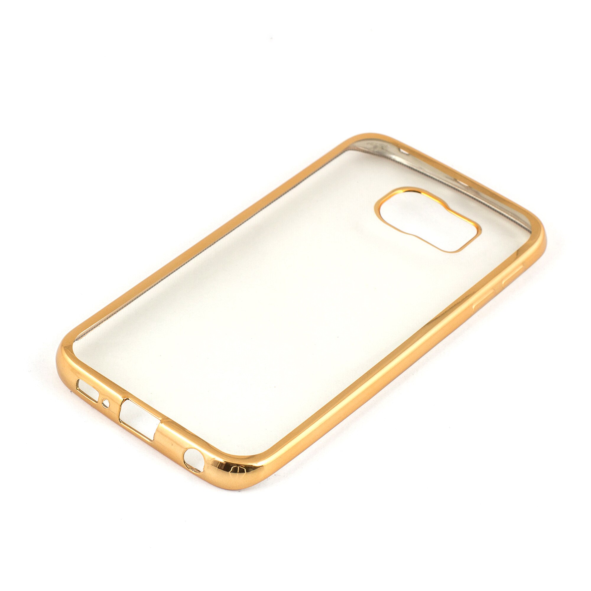 Husa Electro Jelly Silicon, Samsung Galaxy S6 Edge, Auriu