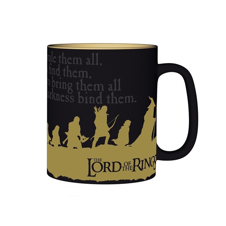Cana ABYSTYLE LORD OF THE RINGS The Fellowship of the Ring, King size, 460ml, Negru