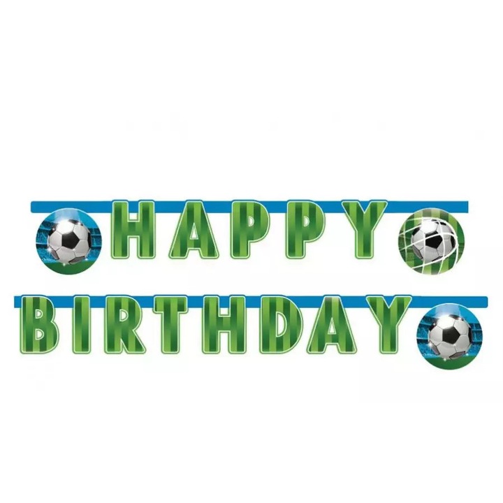 Ghirlanda happy birthday, model fotbal 200 cm