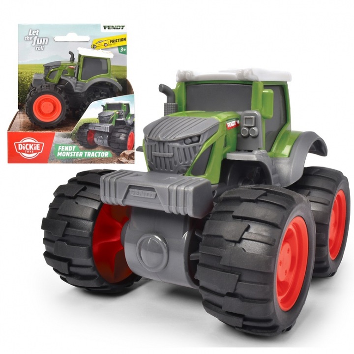 Tractor Monster, Dickie, 3 ani+, Verde