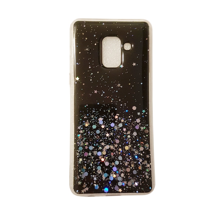Кейс за Samsung Galaxy A5 2018, A8 2018, A530 Jelly Glitter case Черен