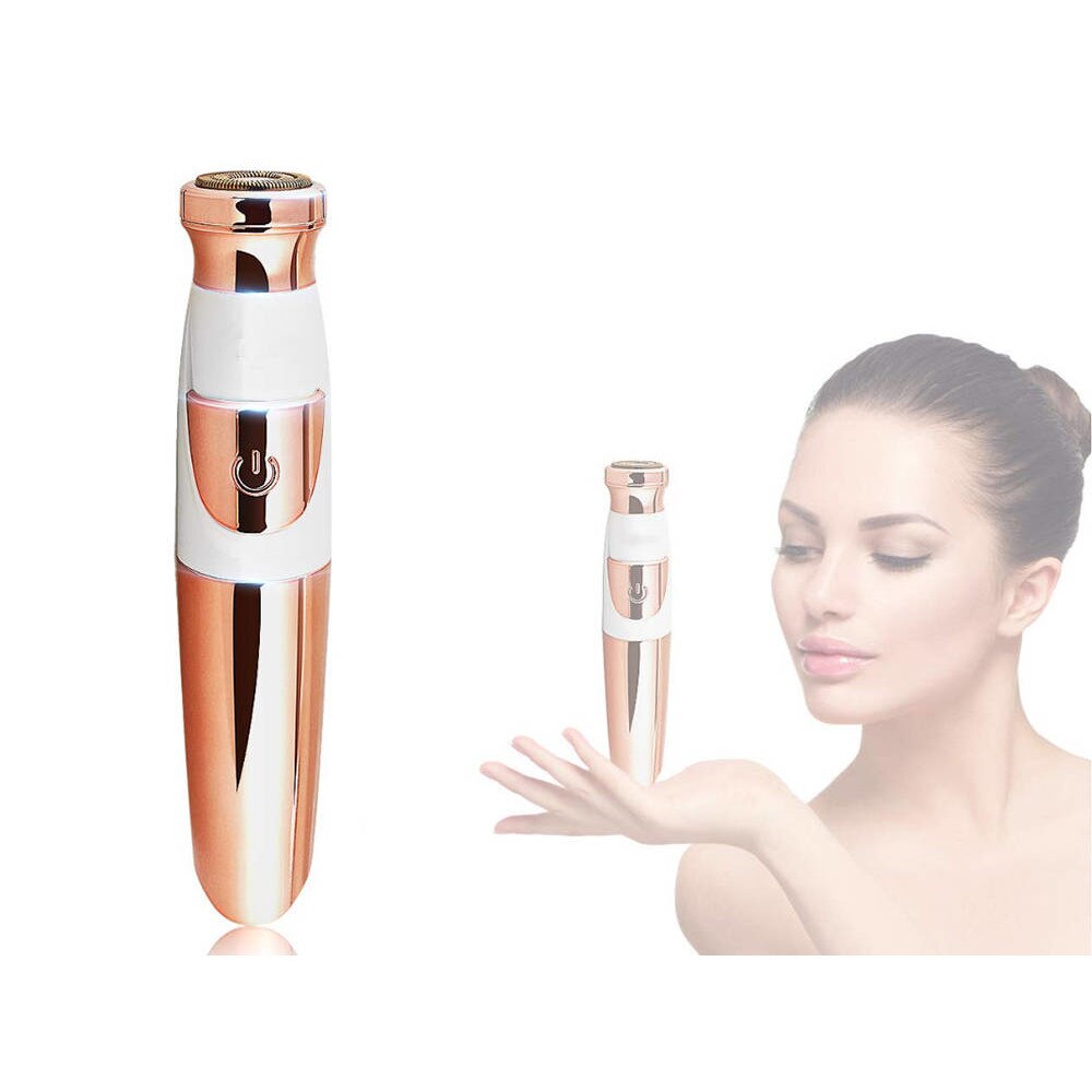 Epilator facial, Zola®, fara durere, cu LED, perie de curatare inclusa