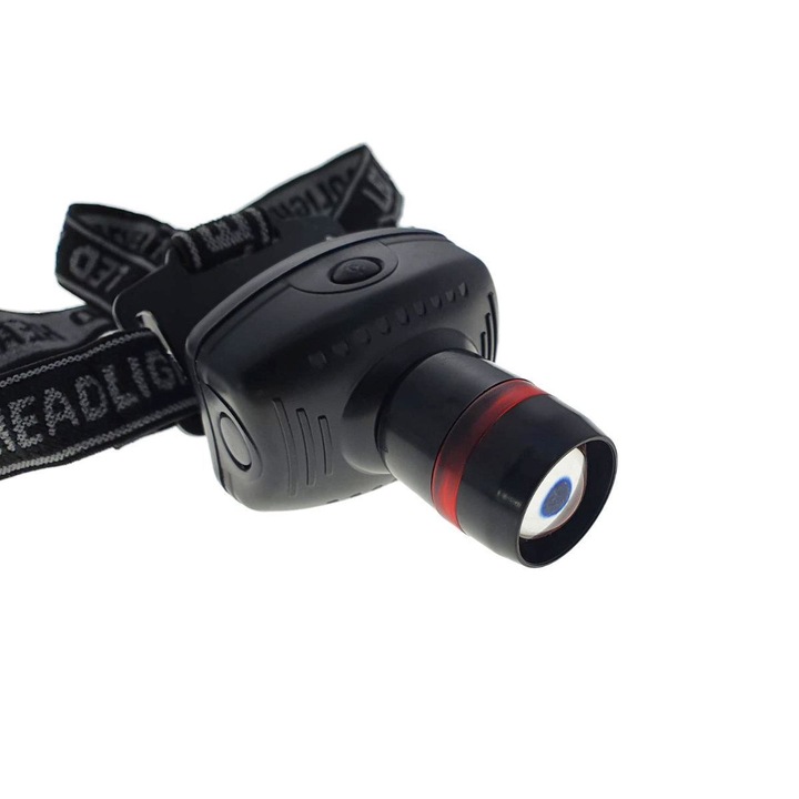 LED фенер челен, Vega EOT002, 1W, 60 лумена, с регулируем ъгъл и светлина, черен, TCL-BBL6851
