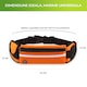 Колан тип чанта за бягане и спорт, zioda smart essentials®, с 2 джоба, държач за бутилка и отвор за слушалки, светлоотразителен, водоустойчив, регулируем, оранжев