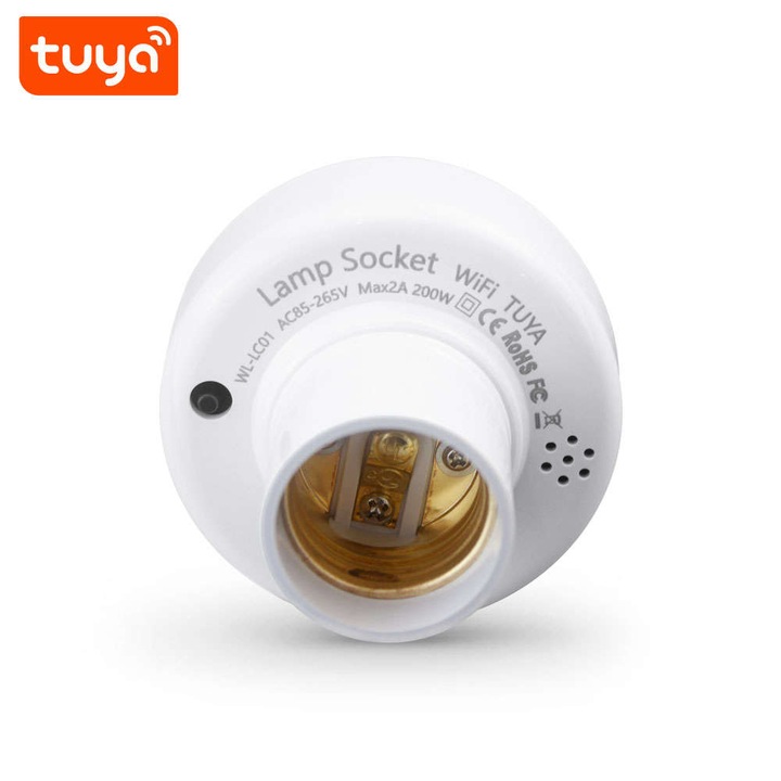 Смарт осветление, С PST памет, WiFi 2.4 Ghz, Приложение Tuya Smart/Smart Life, Съвместимо с Amazon Alexa и Google Assistant, Бяло