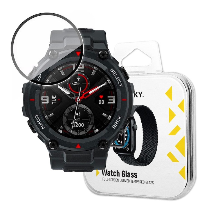 Okosóra üvegvédő fólia, Wozinsky Watch Glass Hybrid Amazfit T-Rexhez