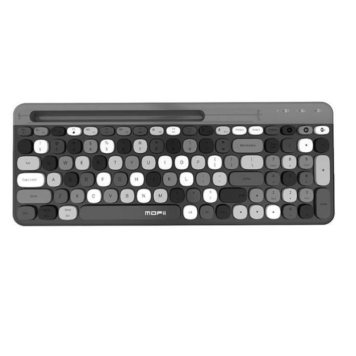 Tastatura wireless MOFII 888BT, 100 taste, Bluetooth 4.0, Negru