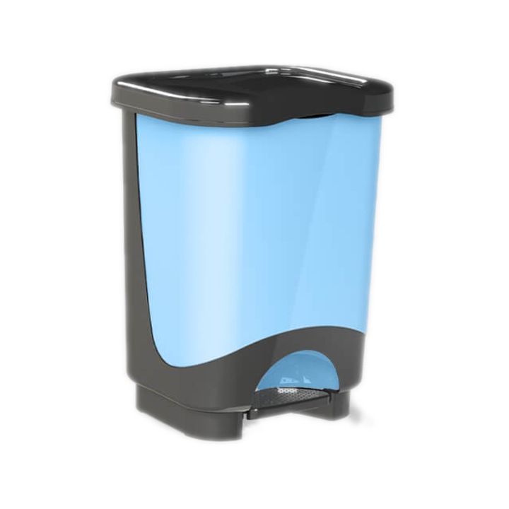 Cos Gunoi Casandra, Sterk, Albastru, Plastic, 37.5 x 25.5 x 23.5 cm