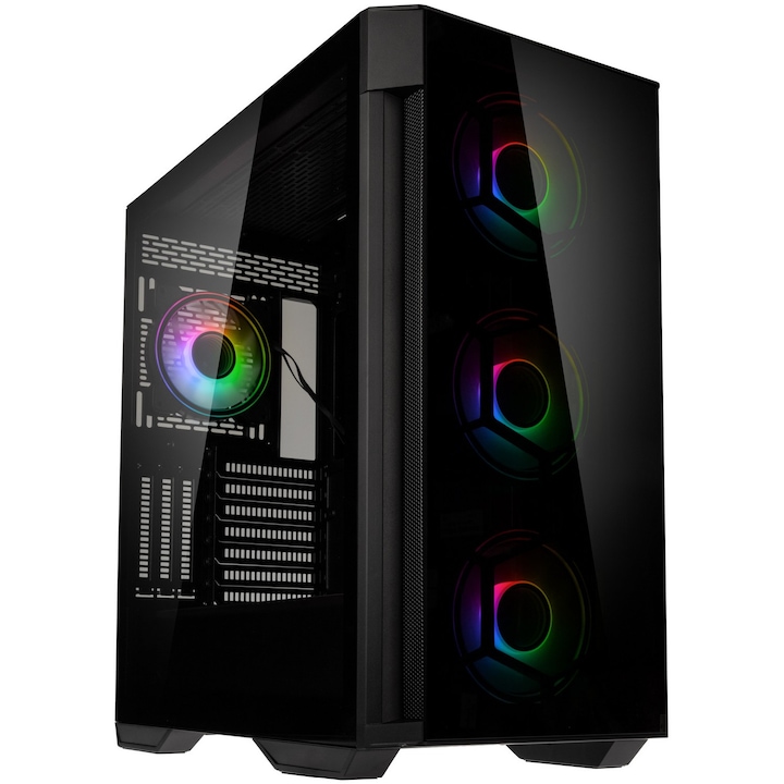 Компютърна кутия Kolink Observatory Z RGB, Черен, Middle Tower, Без захранващ блок