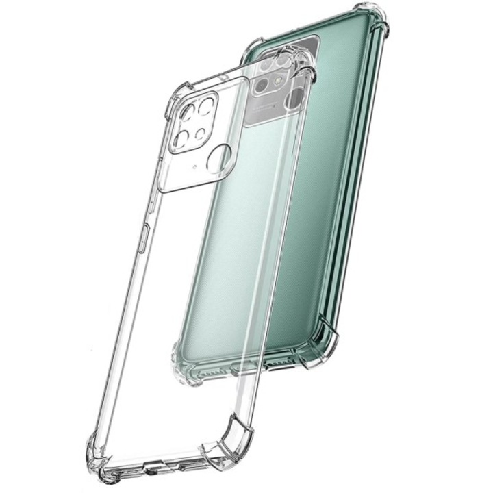 Силиконов кейс PhonePlusBG, Калъф за Xiaomi Redmi 10C, Anti Shock, Прозрачен