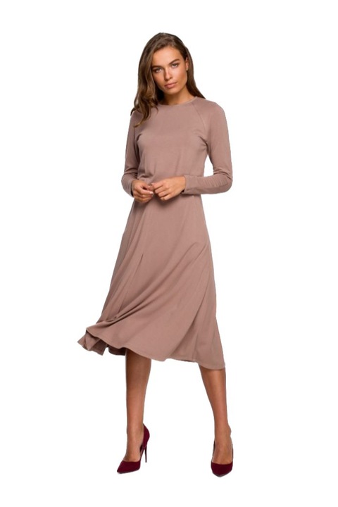 Kiszelesedo ruha, Style, viszkoz, piros, Bézs