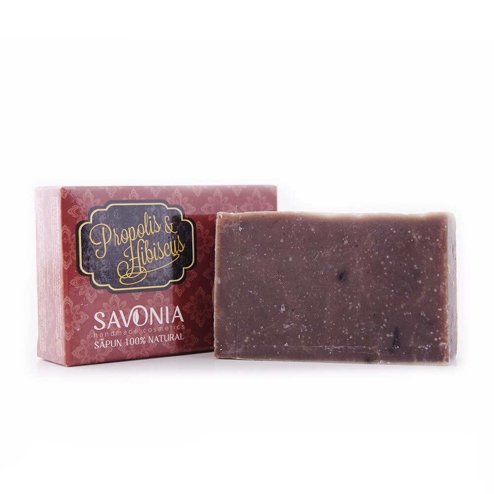 Sapun 100% Natural Savonia, Propolis si Hibiscus, 90 g