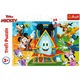 Puzzle Maxi Trefl - Disney Mickey Mouse: Casa prietenilor amuzanti, 24 piese