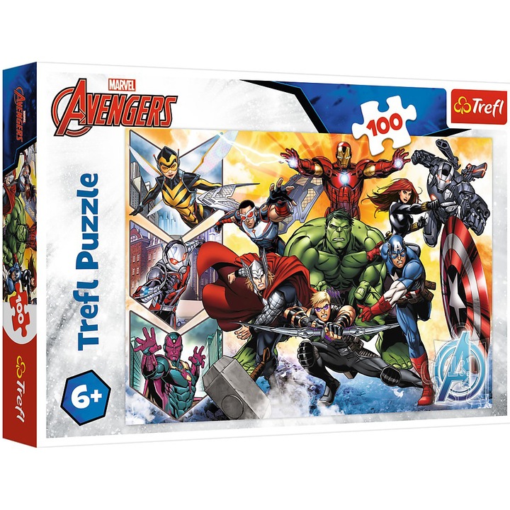 Пъзел Trefl - Marvel Avengers: Силата на отмъстителите, 100 части