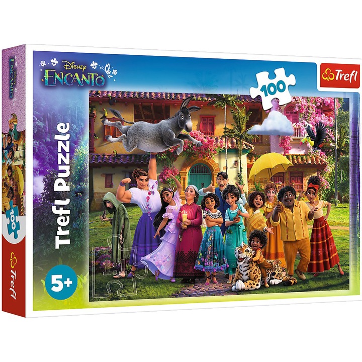 Пъзел Trefl Glitter - Disney, 100 части, Encanto: The magic of Encanto