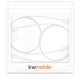 Комплект от 2 каишки за слушалки Samsung Galaxy Buds/Galaxy Buds Plus, Kwmobile, бял, силикон, 53474.02