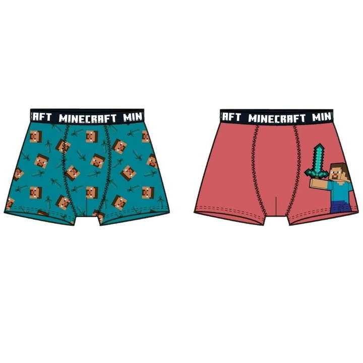 Minecraft gyerek boxeralsó 2 darab/csomag 8 év