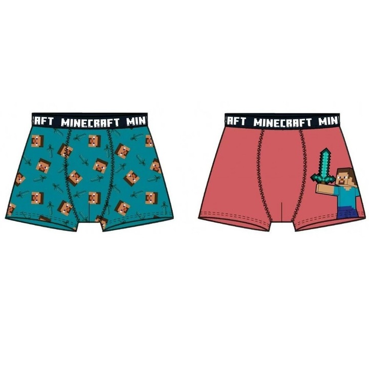2 db gyerek boxer keszlet, Fashion, Minecraft, Többszínű